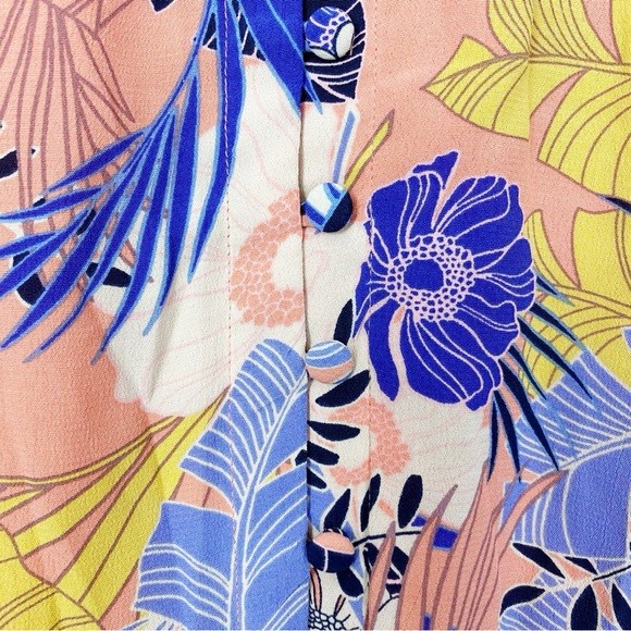 Sanctuary | Pink & Blue Floral Isabella Maxi Dress  Size Small - Picture 15 of 16